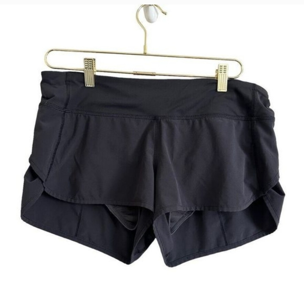 Lululemon Speed Up Short Women's 8 3 Inch Black Activewear Running - Picture 2 of 3